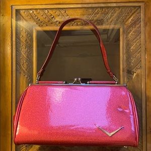 Lux De Ville Hot Pink Sparkly Handbag